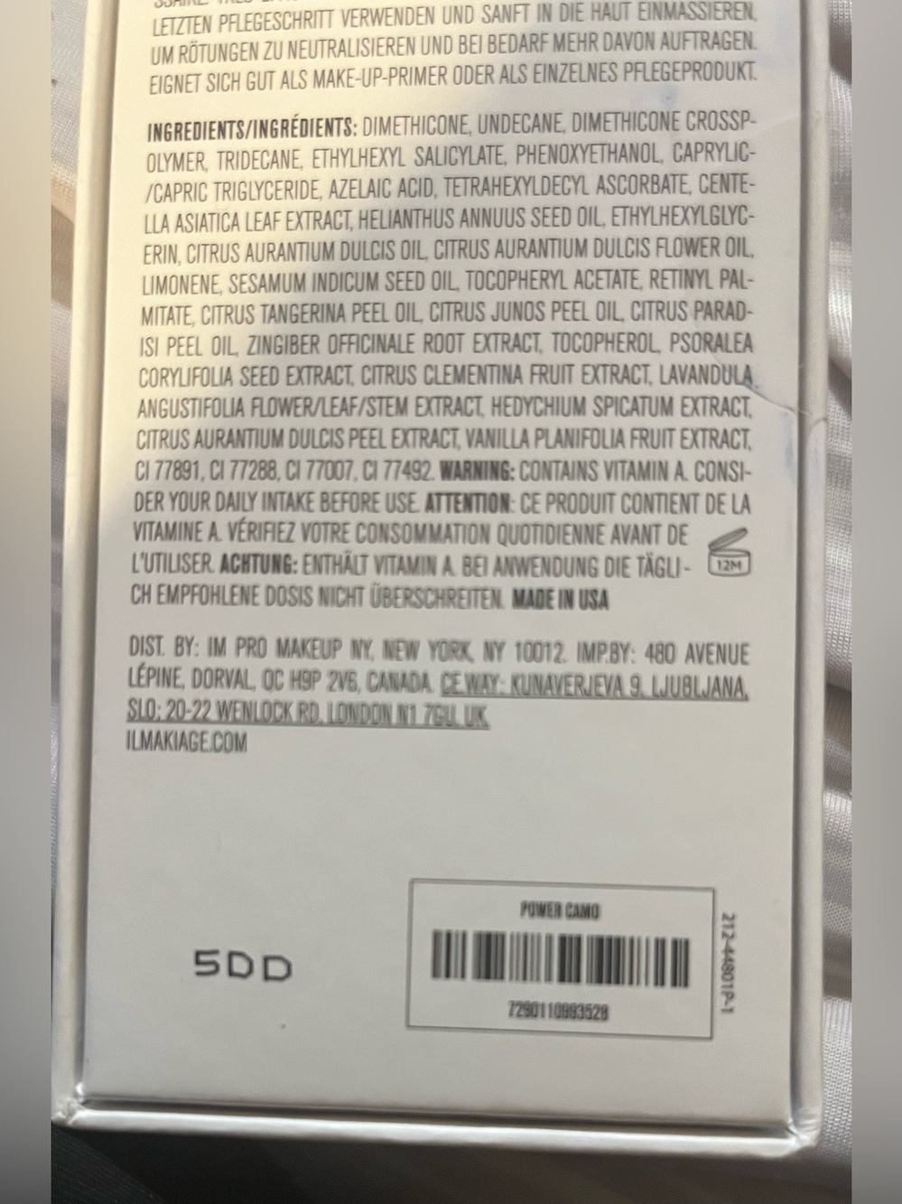 Il Makiage Skin Power Camo Soothing Primer Treatment 25ML New In Package - Picture 6 of 6